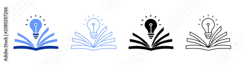 Study Icon Set Multiple Style
