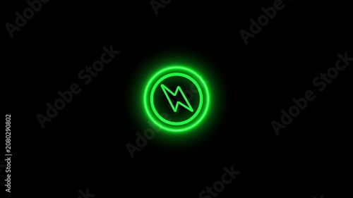 Abstract glowing green wi fi signal symbolizing connectivity and technology innovation in dark