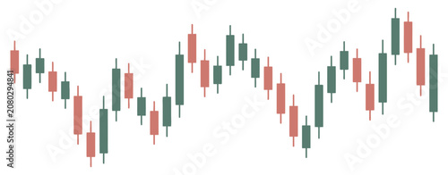 Photos Economic downturn vector artwork illustrating falling stock prices, candlestick