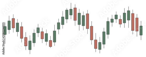 Photos Economic downturn vector artwork illustrating falling stock prices, candlestick