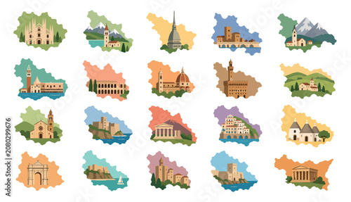 Cuadro en lienzo Landmarks and Famous Buildings.
