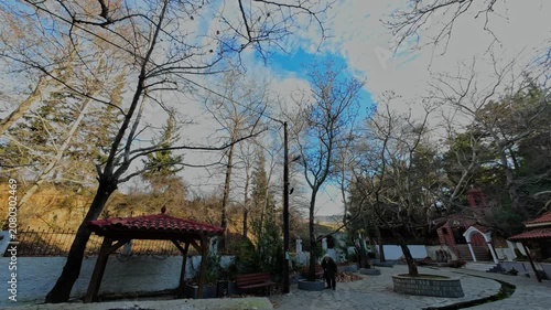 sunset in the park