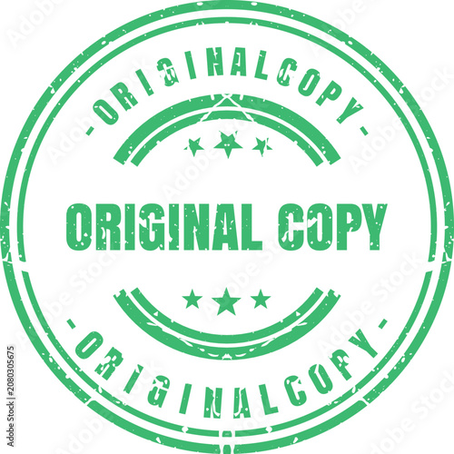 Green rubber stamp icon indicating that an incoming document has been successfully received by the office