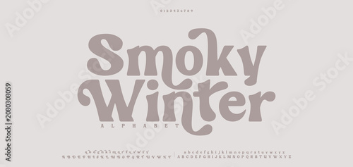 Canvastavla Smoky Elegant ligature alphabet letters font logo