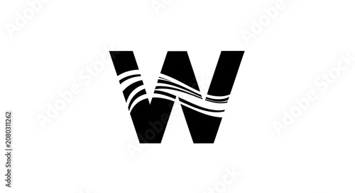 Black and white of a stylized bird in flight wings silhouette