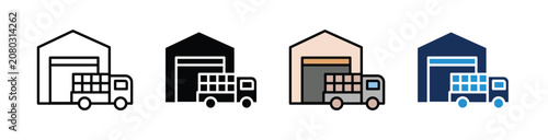 Photos Wholesaler  Icon Collection With Multiple Styles