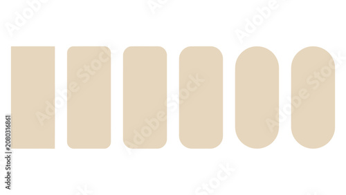 Minimalist beige vertical rectangular shapes arranged in a clean vector layout