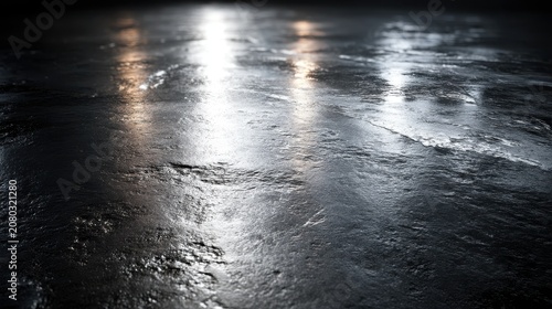 Grayish white texture overhead flatlay wet travertine gentle water ripples subtle stone reflections minimalist negative space for layouts high resolution photorealistic sharp textures high contrast r