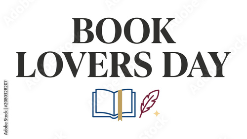 Canvastavla Book Lovers Day Celebration: A stylized graphic announces Book Lovers Day with an open book and quill, celebrating the joy of reading and literature