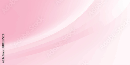 Quadro su tela Soft pink abstract wave background with flowing silk lines and curves, elegant p