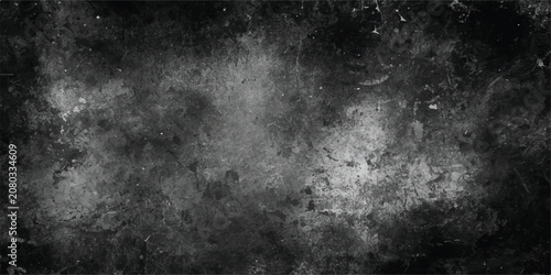 Foto Dark grunge concrete wall texture with scratches and aged rough surface, black a
