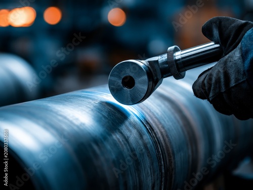 Metal Pipeline Welding Seam Inspection Using Precision Tool