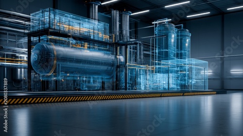 Advanced Twin Technology Visualization Inside Gas Facility