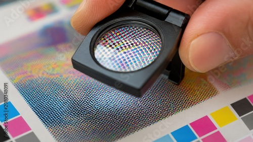 Macro Halftone Dot Inspection With Magnifier