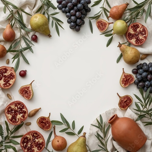 Fruits and Decorative Elements Arranged on a Table for a Gathering in a Cozy ...