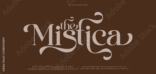 Sans serif typography font vector. Modern clean elegant character set. Creative alphabet simple typeface. Digital letter type style. Logo art banner poster flyer billboard text graphic design 