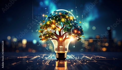 Innovative Idea - Tree of Knowledge in a Light Bulb.