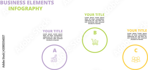 Infographics timeline element 