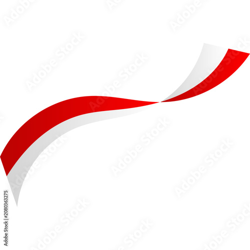 Indonesian Flag Ribbon