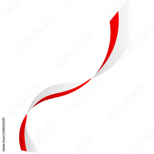 Indonesian Flag Ribbon