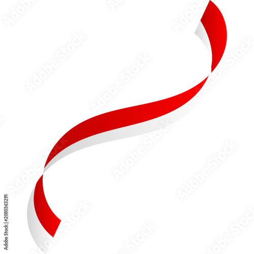Indonesian Flag Ribbon