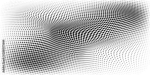Fotografía grunge Halftone white and black dots pattern and black gradient grunge texture background