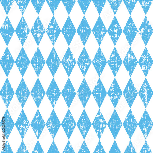 Blue and White Harlequin Pattern Background.
