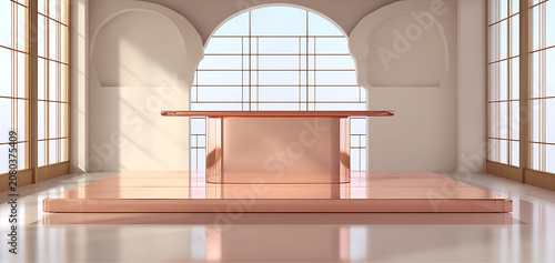 Beautiful natural podium, platform, background, space for advertising. Business, distribution, marketing, life. For designers, advertising, IT.