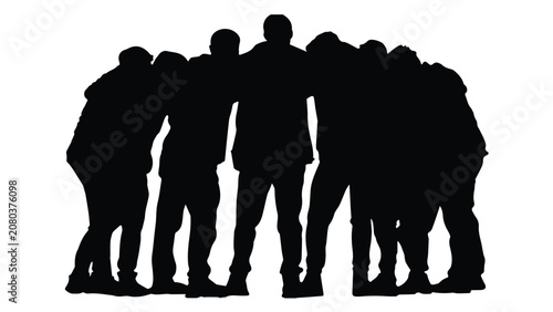 Group of business professionals standing together in modern office setting business attire teamwork collaboration diverse age group