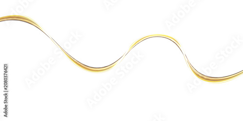 Abstract Gold Metallic Wave