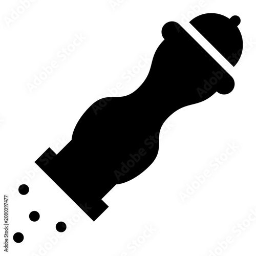 Pepper Grinder Solid Icon, Kitchen Spice, Mill Tool, Utensil