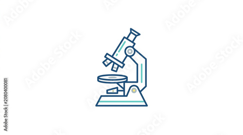 Принти на полотні Scientific Microscope Icon for Laboratory Research and Discovery.