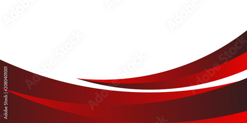 Fotografía Abstract white background with dynamic dark red and maroon curved waves geometric overlapping sharp shapes vector illustration