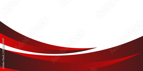 Abstract white background with dynamic dark red and maroon curved waves geometric overlapping sharp shapes vector illustration.