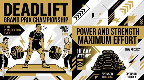 Elite Powerlifting Championship Grand Prix Event Poster