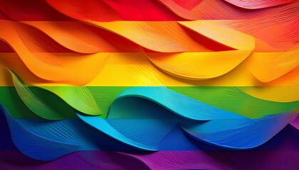 Pride Month Banner Rainbow Flag Colored Abstract Background
