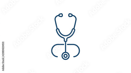 Medical Stethoscope Icon Symbol Healthcare Medicine.
