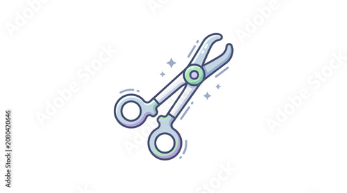 Medical surgical clamp tool for procedures and healthcare.