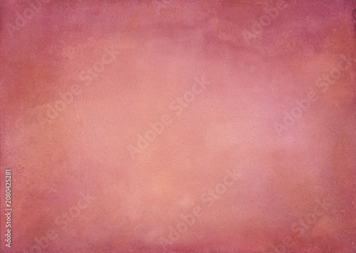 Radiant Garnet & Soft Rose Haze Watercolor with Immersive Texture