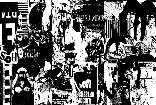 Background Vector Graffiti wall art.