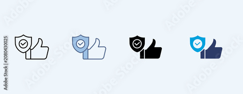 Fotografie Reliable Multiple Icon Illustration Vector
