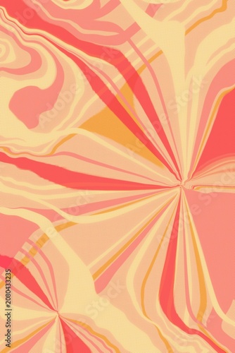 Abstract Swirls and Rays Pattern