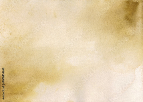 Muted Ochre & Latte Neutral Watercolor Wash for Minimalist Design