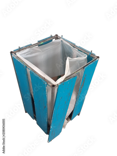 Old trash cans are commonly found in public parks, PNG background