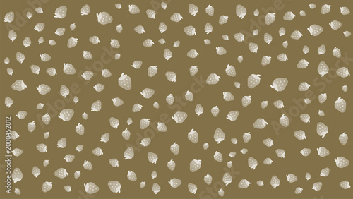 strawberry pattern on brown background design