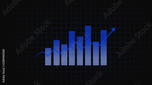 Foto Bar chart animation features a modern layout
