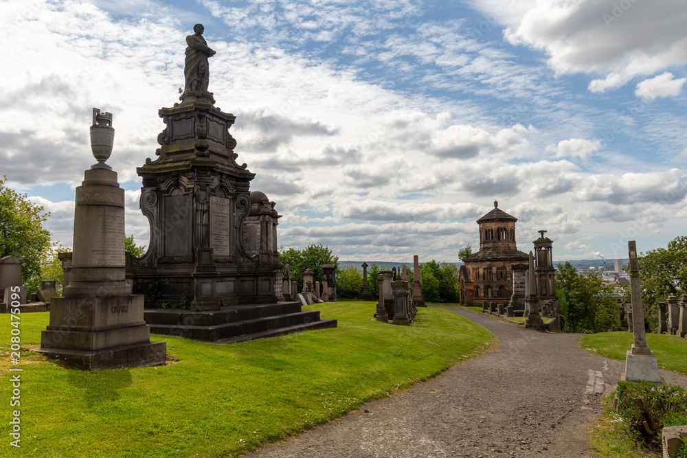 Fototapeta premium Glasgow Necropolis in Schottland
