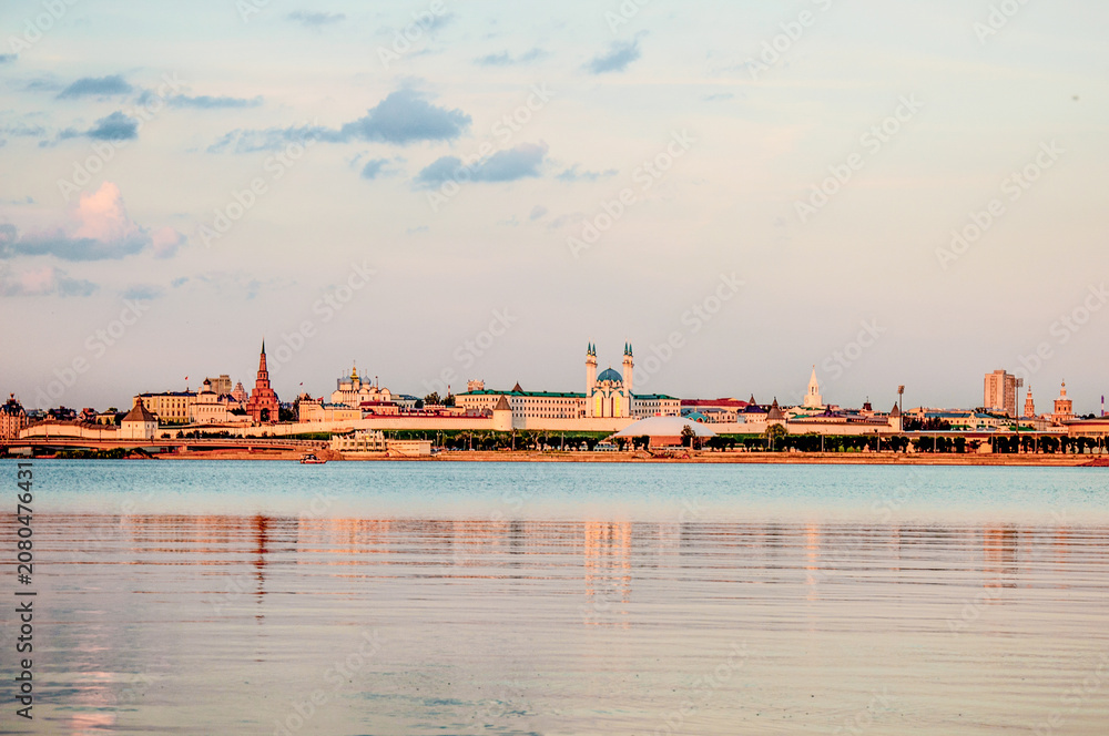Fototapeta premium Kazan Kremlin, Russia, 29 Jule 2015, Fortress old stone heritage fortification
