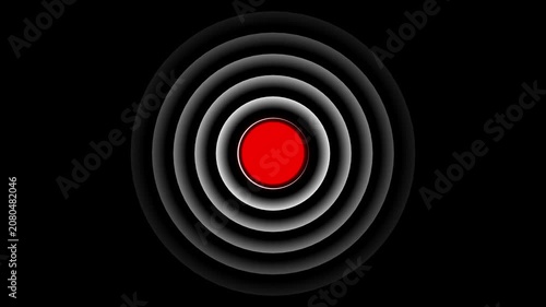 aim cross, target search and aiming animation. Glowing neon target icon, looped animation. 4k video concept