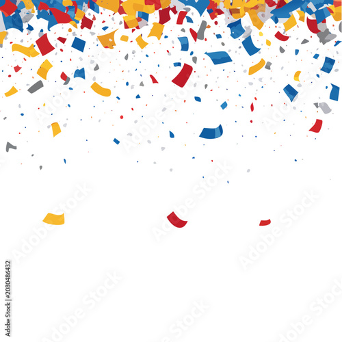 Colorful confetti vector illustration